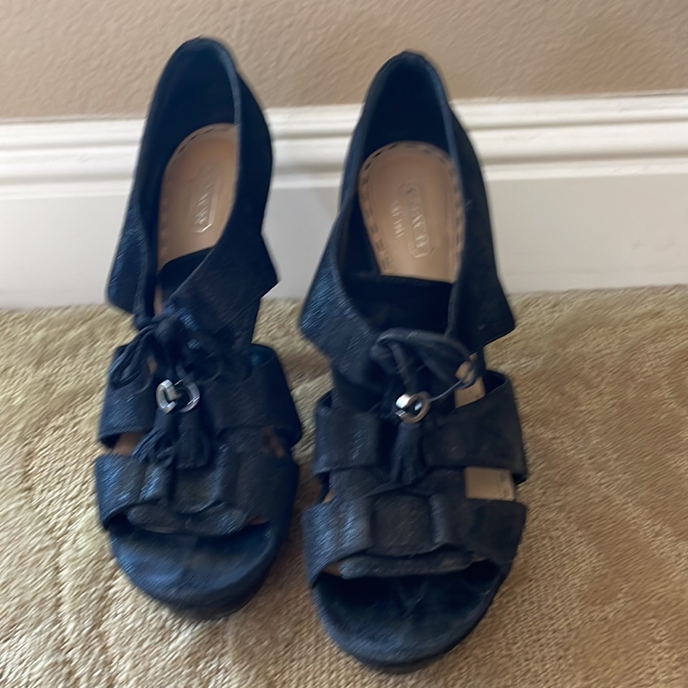 Vintage Coach heels. Teagan 8.5 used, pre loved